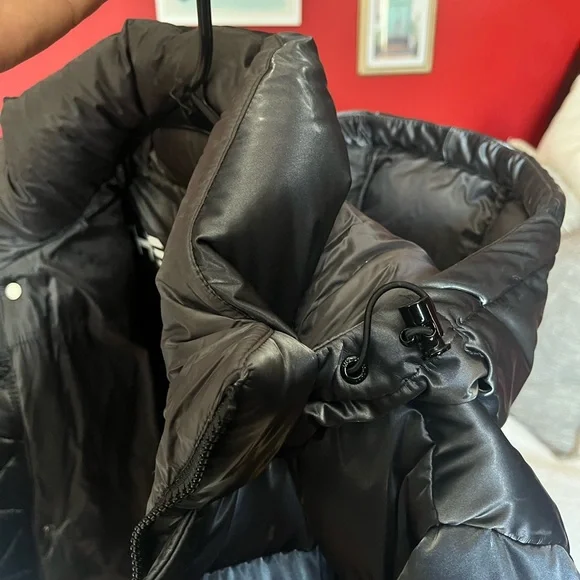 Basically new* Aritzia liquid shine Gray Puffer Jacket - Picture 8 of 8